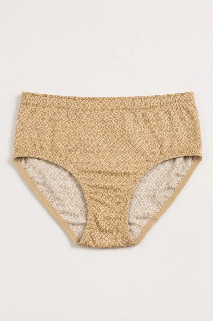 B&C Luxe Feather-Soft Panty (Pack of 3) (32, Nude)